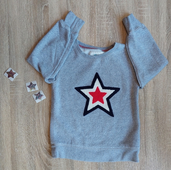 2017 Mini Boden vguc star sweatshirt 6-7 years - Picture 2 of 14